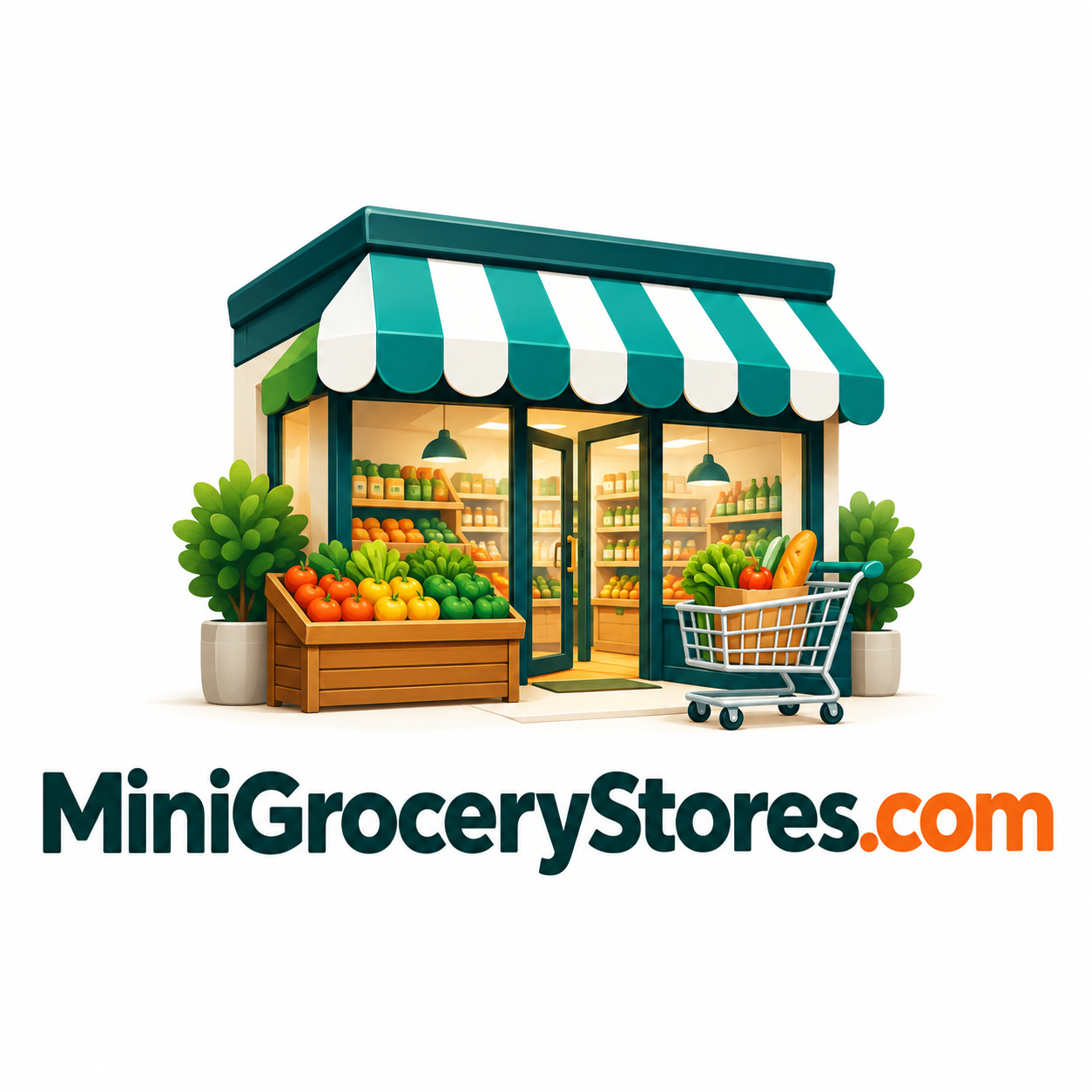 MiniGroceryStores.com domain name artwork